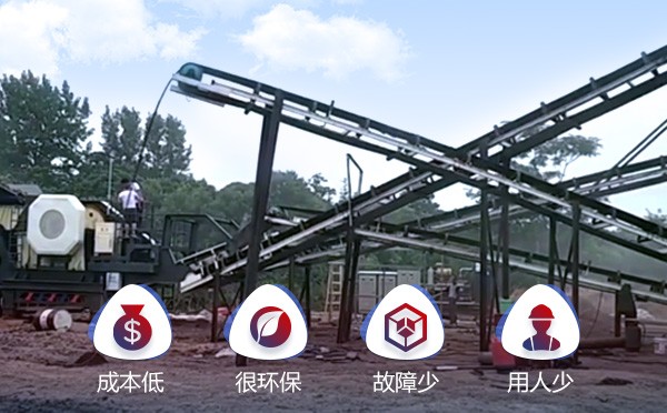 山西時(shí)產(chǎn)120噸煤炭移動(dòng)制砂現(xiàn)場(chǎng)案例加工優(yōu)勢(shì)