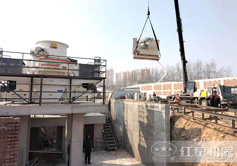 砂石生產(chǎn)線安裝現(xiàn)場