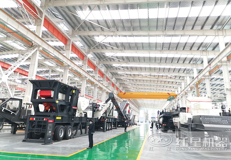 紅星機器粉碎石頭設(shè)備價格直銷，車間展示