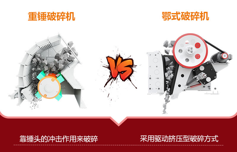 重錘破碎機(jī)和鄂破機(jī)工作原理