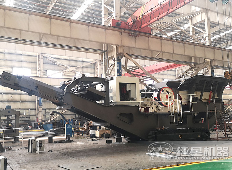 移動(dòng)打石機(jī)+鄂破（履帶配置）