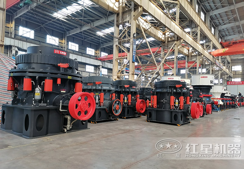 紅星機(jī)器-液壓巖石破碎機(jī)車間現(xiàn)貨