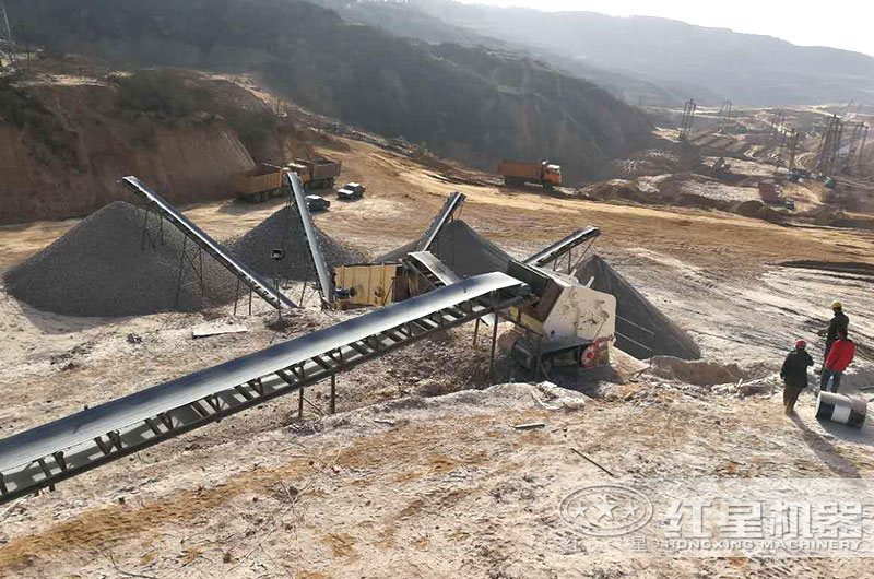 反擊式石頭破碎機生產現(xiàn)場