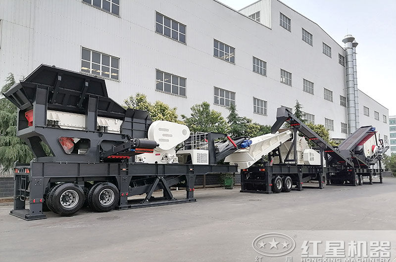 輪胎移動(dòng)式破碎車-開著跑的碎石機(jī)！附現(xiàn)場(chǎng)視頻及報(bào)價(jià)