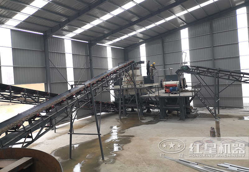 鄂破+制砂機現(xiàn)場實拍