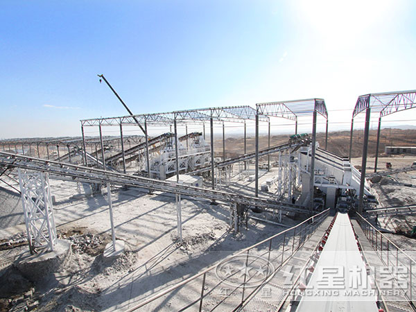 砂石產(chǎn)線現(xiàn)場(chǎng)