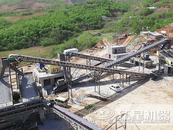 石料生產(chǎn)線現(xiàn)場(chǎng)實(shí)拍