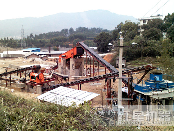 沖擊式破碎機(jī)生產(chǎn)線案例