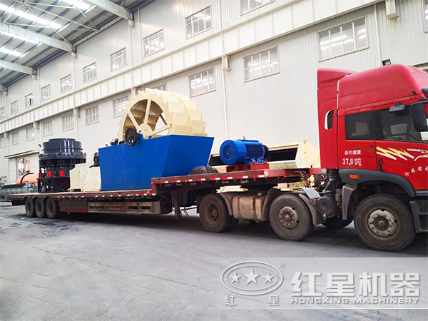 洗砂機發(fā)貨現(xiàn)場