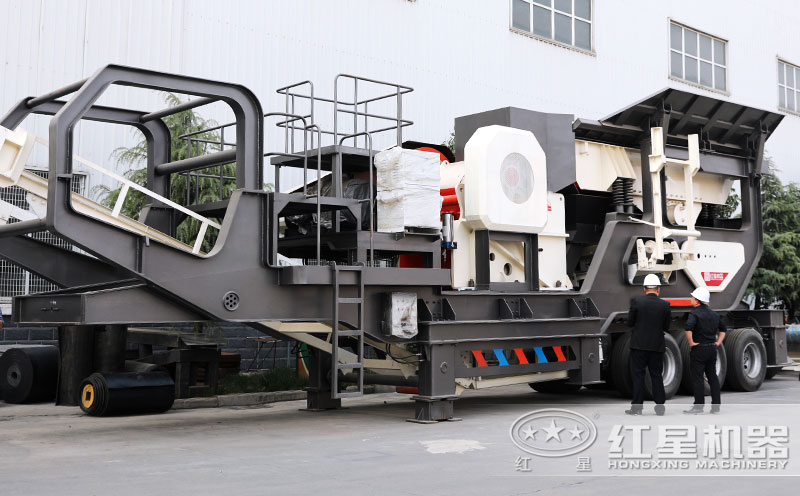 移動顎式破碎機車間