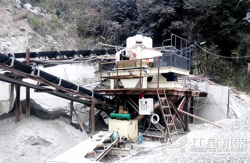 制砂生產(chǎn)現(xiàn)場