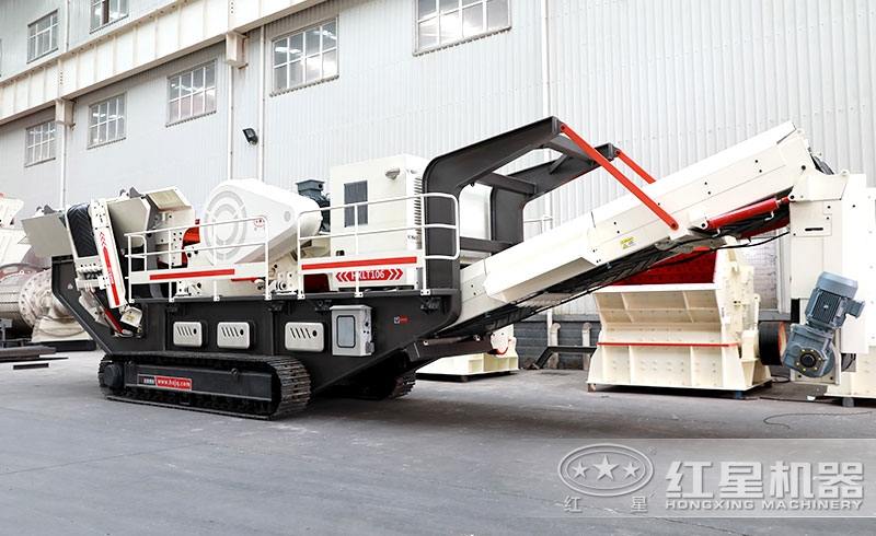 履帶式移動破碎站車間