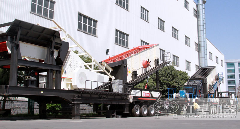 重晶石篩分移動(dòng)破碎站