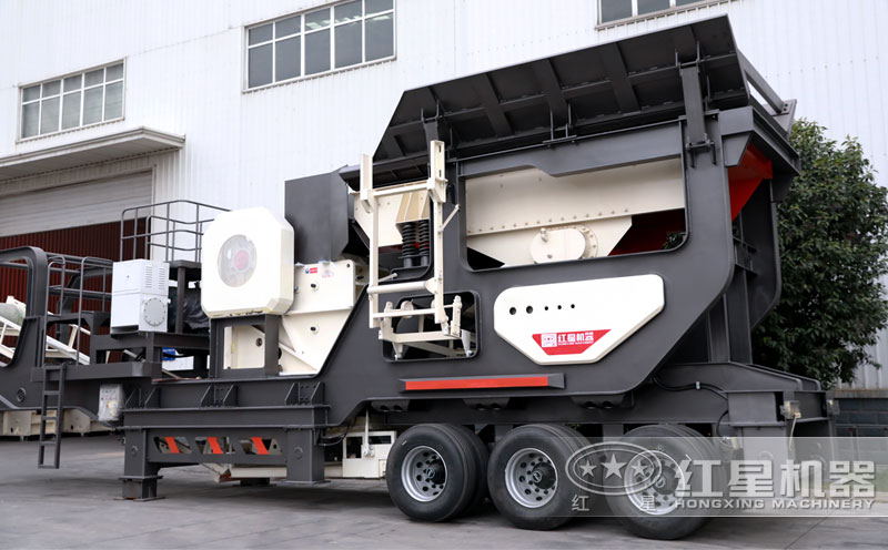 顎破建筑垃圾移動(dòng)破碎站