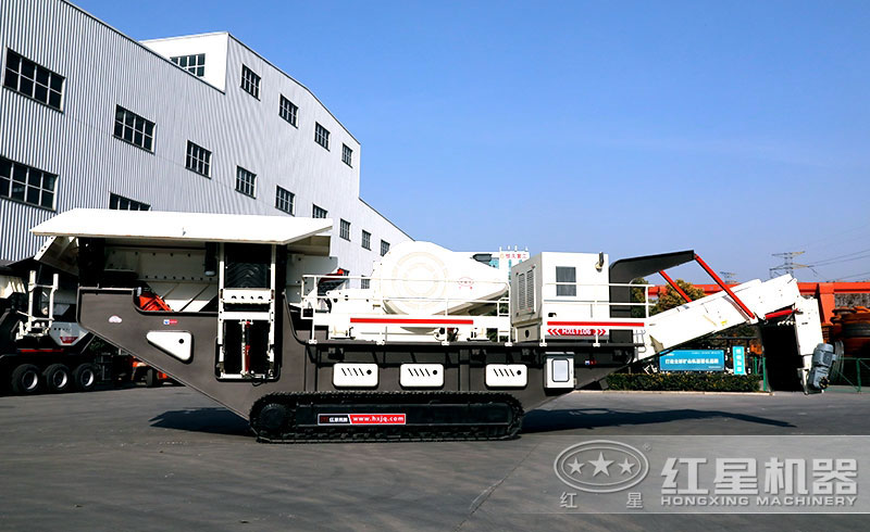 技術(shù)先進(jìn)的履帶移動鄂破碎石子機(jī)
