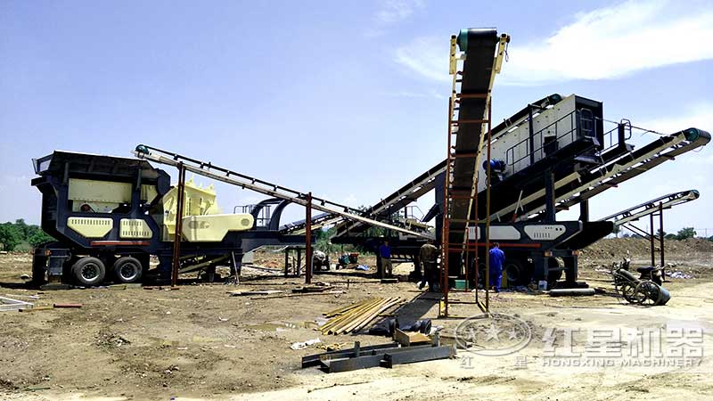 專門用來(lái)加工軟石料的移動(dòng)碎石配置