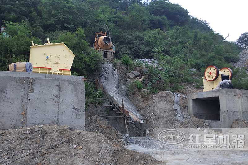 軟石料破碎用顎破加反擊破