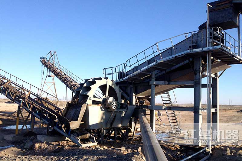 泥洗沙生產(chǎn)現(xiàn)場