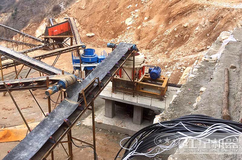 圓錐破與制砂機(jī)組合作業(yè)