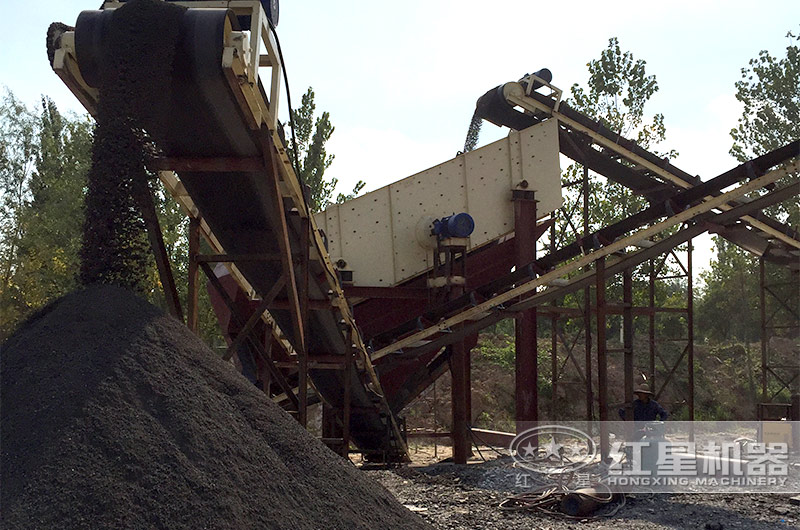 機(jī)制砂生產(chǎn)現(xiàn)場(chǎng)