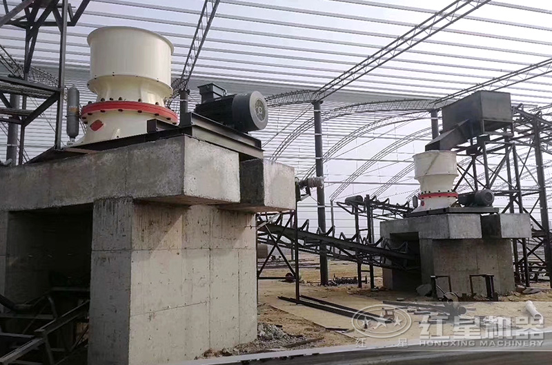 圓錐破碎機使用現(xiàn)場