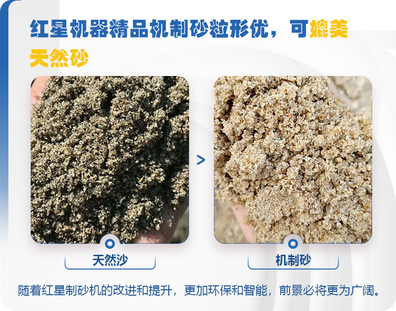混凝土用河沙好還是機制砂好？骨料生產(chǎn)線工藝流程是什么？