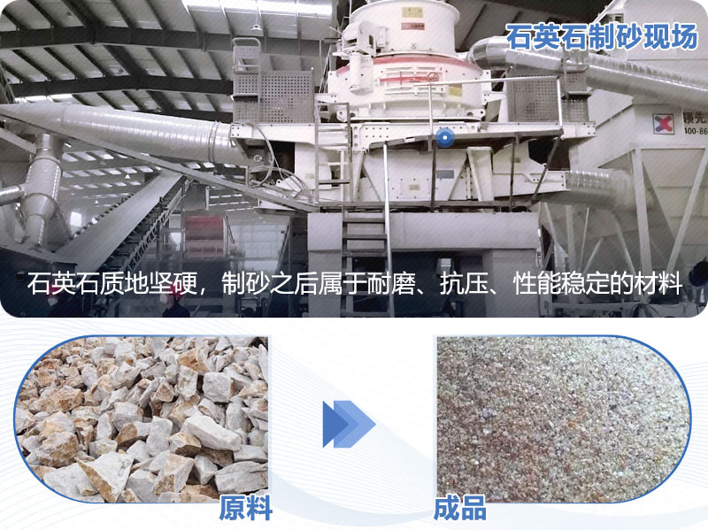 時產(chǎn)30噸左右的石英石沖擊式制砂機(jī)，成品5mm用什么型號