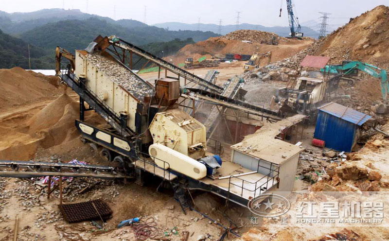 建筑垃圾移動(dòng)破碎站