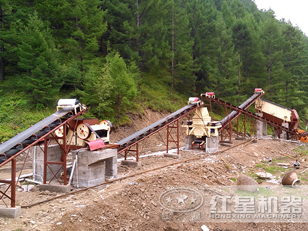 制砂機現(xiàn)場圖