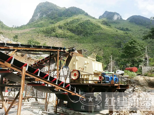 石子生產線現(xiàn)場圖